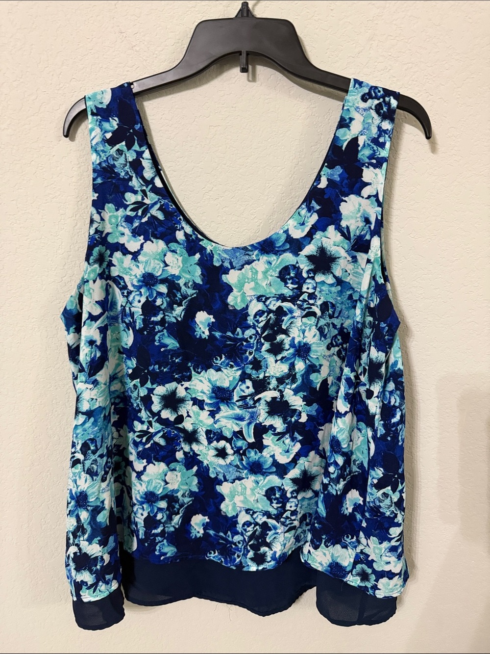 Relativity Blue Floral Tank Top